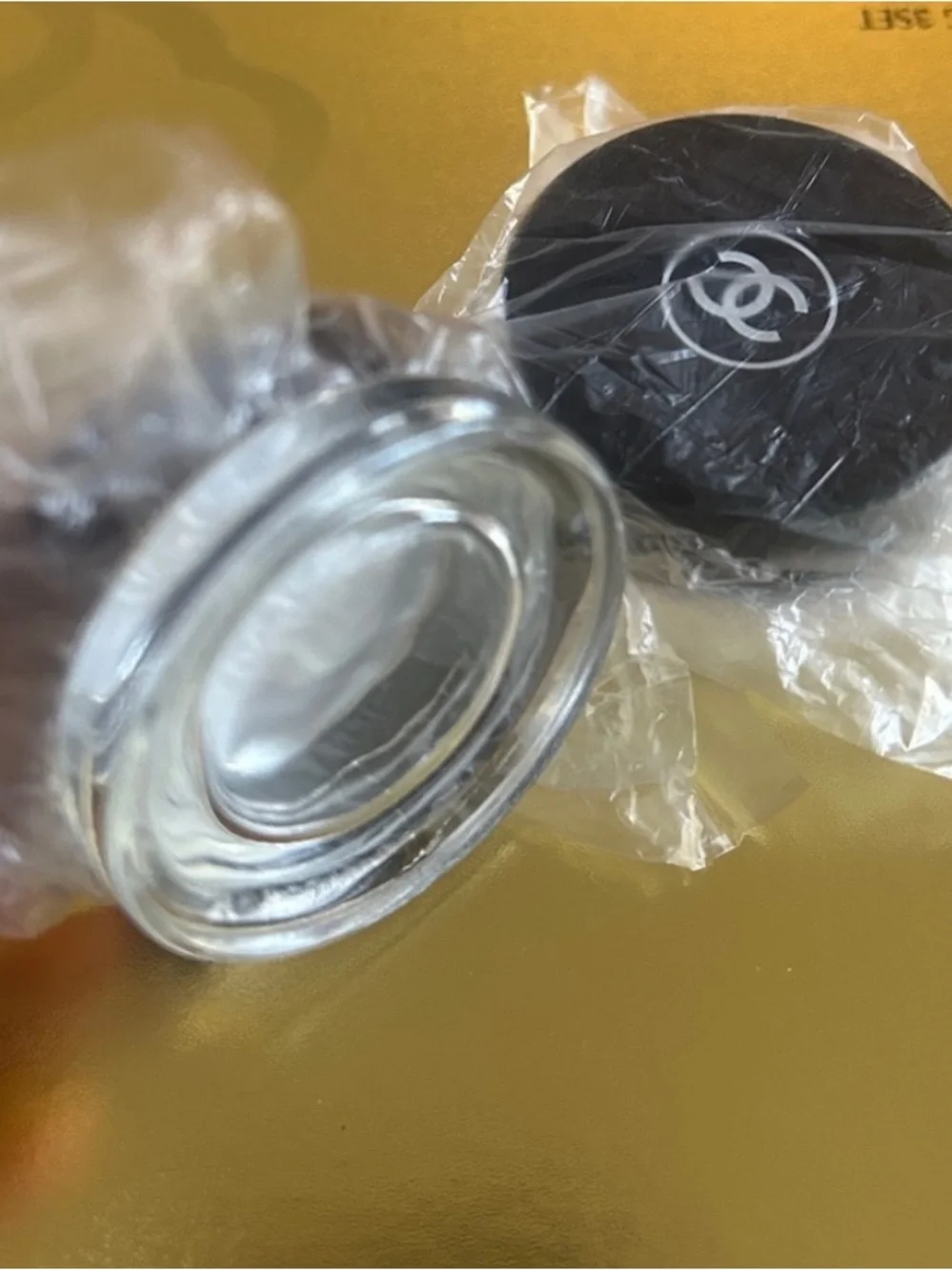 CHANEL Authentic Travel Skincare Glass Container Set of 2 - New in plastic